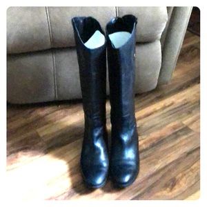 wide calf,leather,Sam Edelman boots black